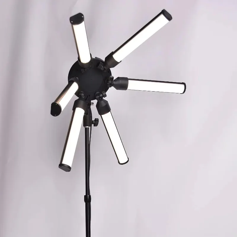 Foldable photography with 6 panels, photography studio kit for video recording, live streaming, content creator lighting