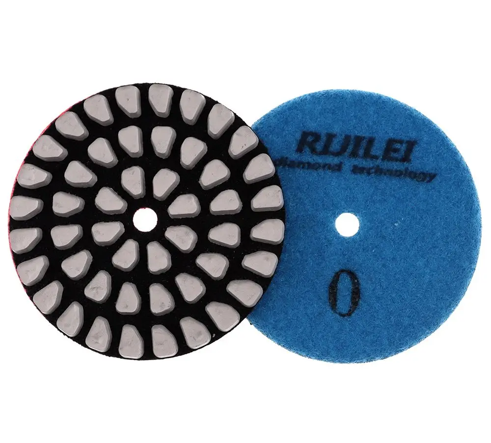 7 Stück 4-Zoll-Trockenpolierscheiben für Betonböden, 6 mm, super scharfe Schleifscheiben für Granit, Marmor und Betonböden. – Detail 7