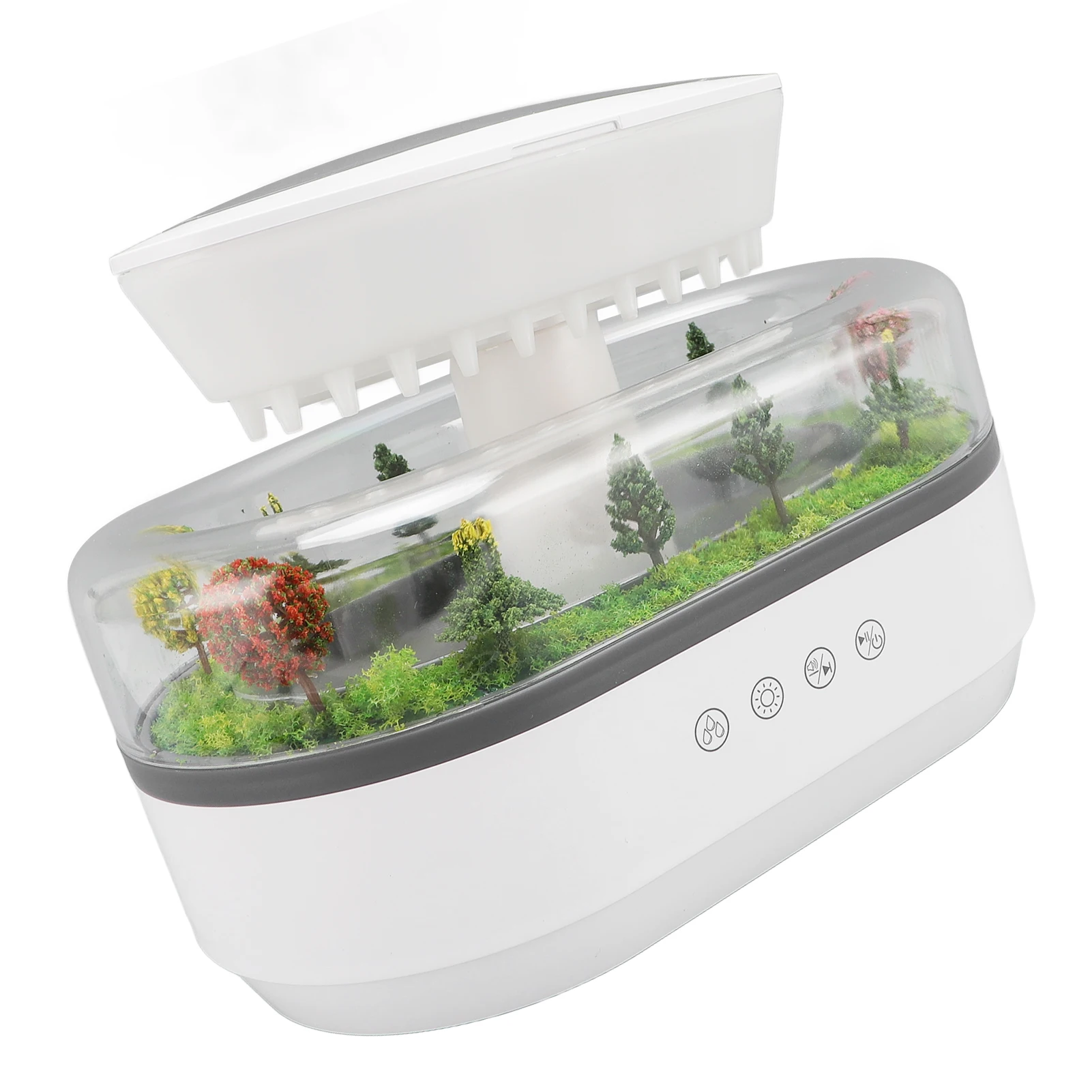 Mist Humidifier 7 Colors LED Lights ABS PP Essential Oil Diffuser Auto Shut Off 250ml Safe Quiet Multifunctional for Bedroom