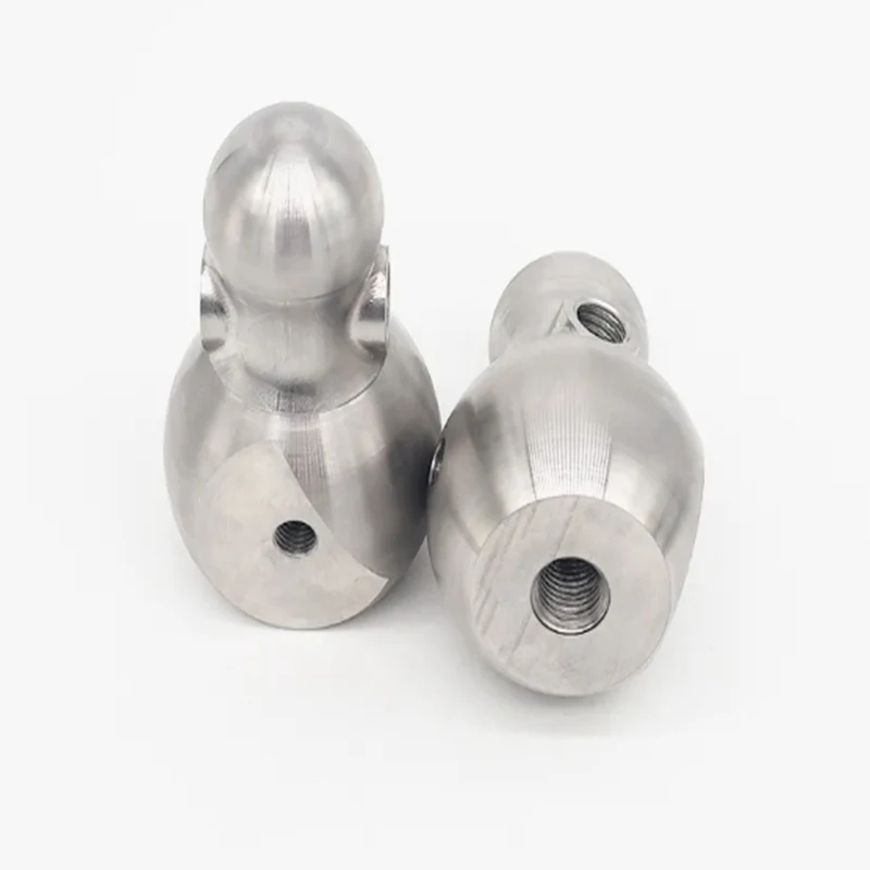 

CNC machined stainless steel custom spherical parts combination multi-specification mechanical with threaded fitting kit