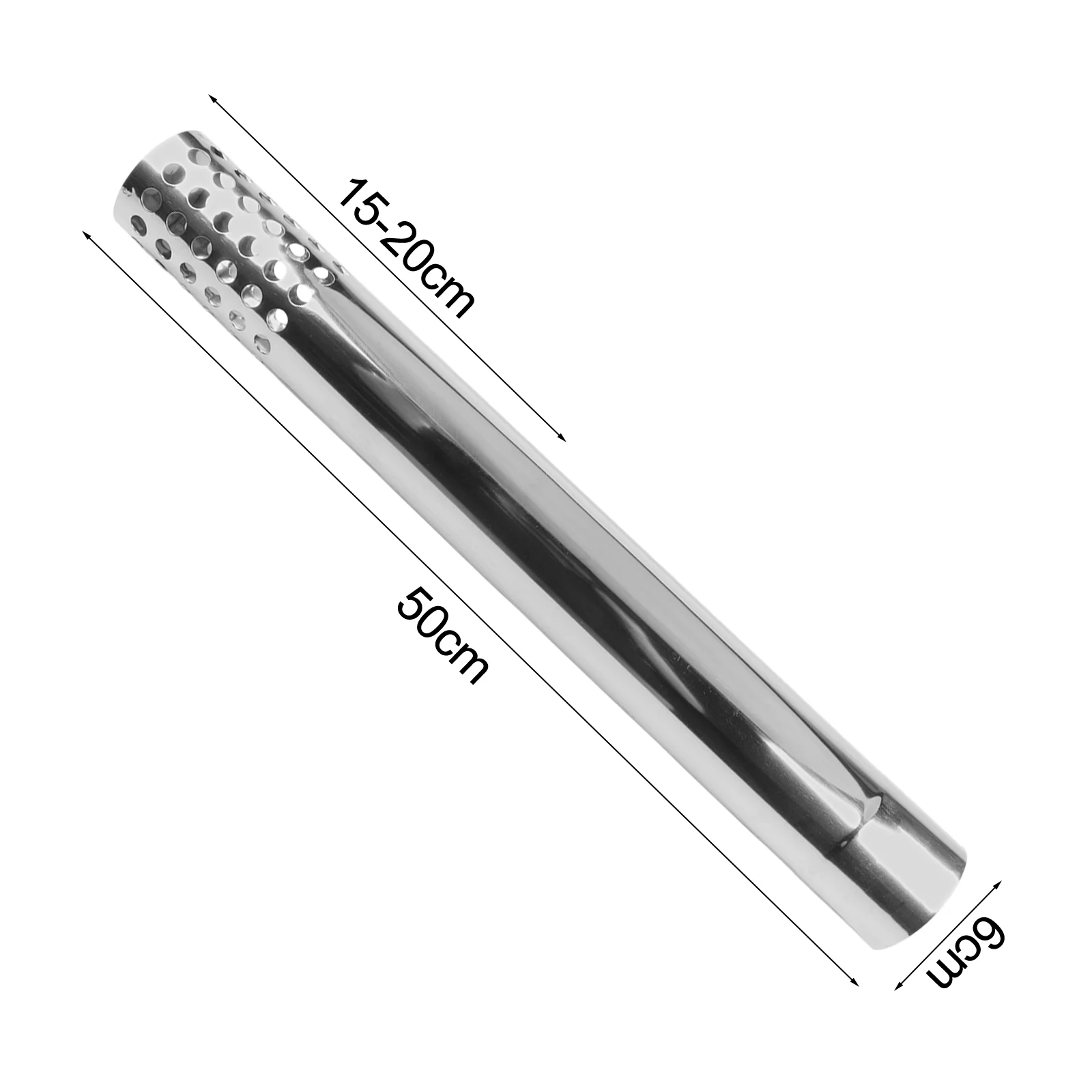 Stove Pipe 1pc 6cm Stainless Steel Strong Discharge Water Heater Stove Chimney Pipes Windscreen Trim Cover Exhaust Pipes
