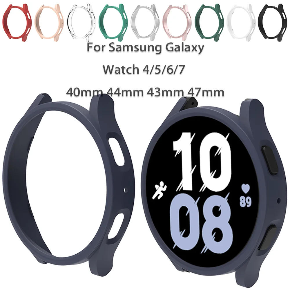 

Case for Samsung Galaxy Watch 4/5/6/7 40mm 44mm Hard Protective Bumper for Watch Classic 6 43mm 47mm Protective Cover