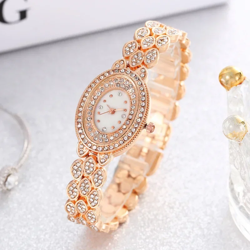 

Women Watches New Fashion Casual Full Oval Dial Bracelet Women Fashion Versatile Quartz Watch Relogio Feminino Reloj Mujer