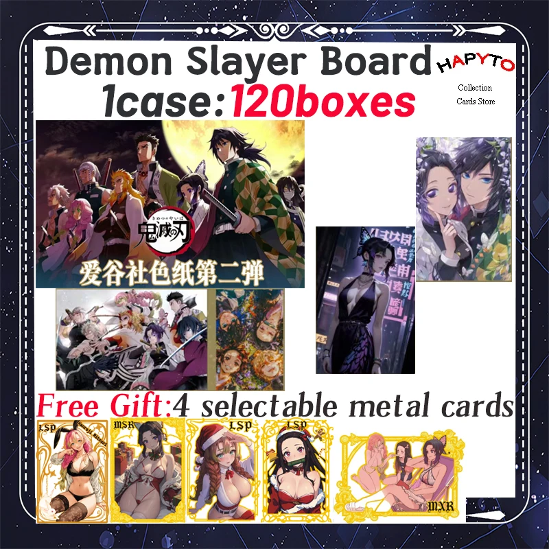 

2024 Newest Demon Slayer Board Booster Box Luffy Satoru Nanami Sukuna Hobbies Chrismas Gift