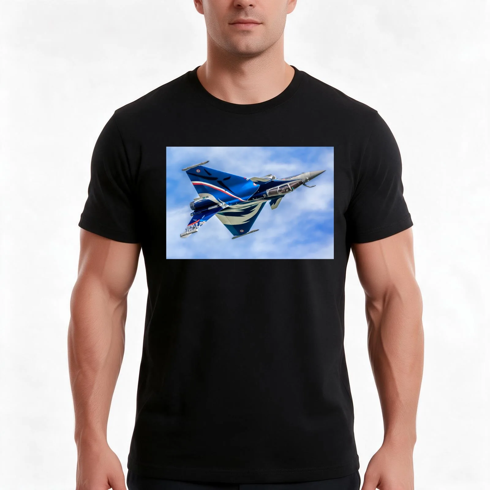 Dassault Rafale C 133 4-GL inverted T-Shirt Summer Casual Cotton Tee Oversized Streetwear Tops Vintage Graphic Print