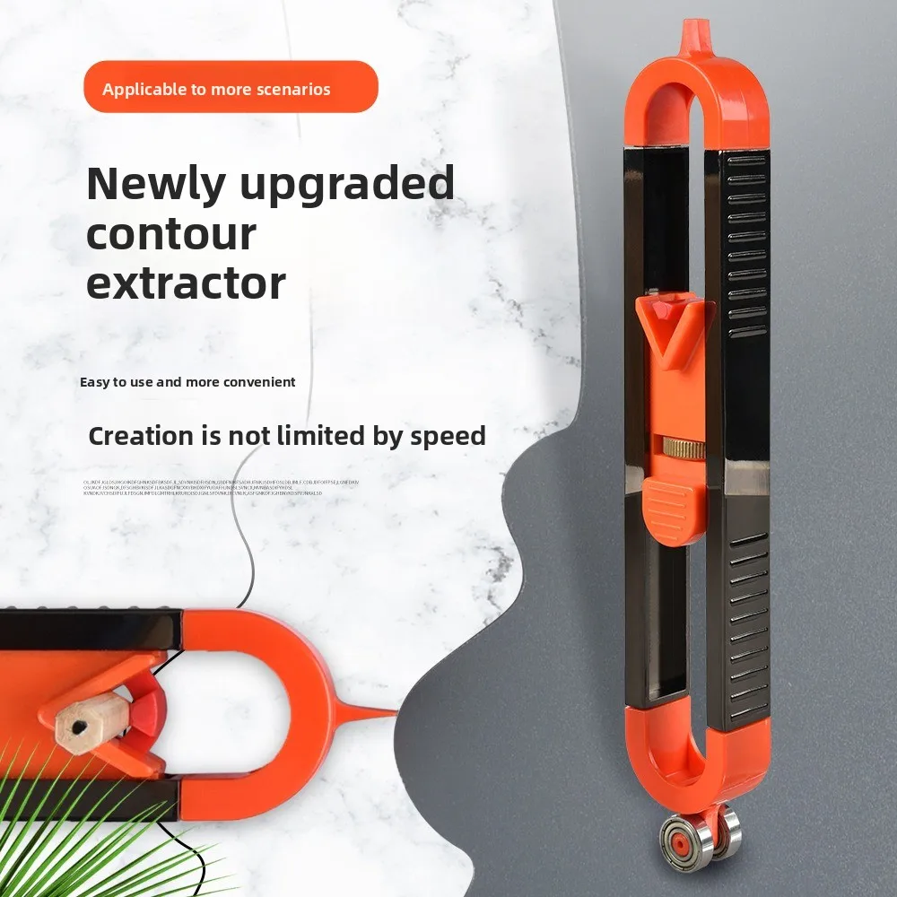 Contour Gauge Irregular Shape Duplicator: Woodworking Arc Measuring Ruler Profile Copy Gauge for Precise Shape Taking Tool