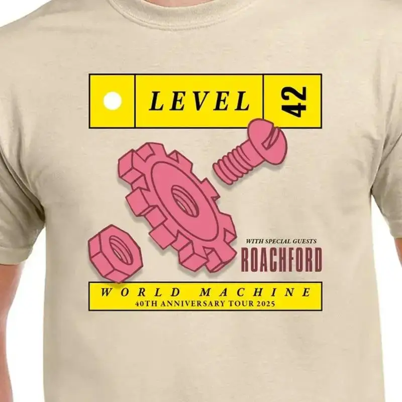 Level 42 World Machine 40Th Anniversary Cotton T Shirt Full Size S 5Xl