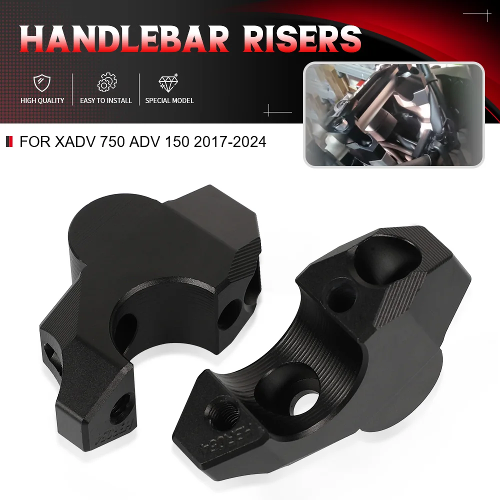 

For Honda XADV 750 ADV 150 XADV-750 ADV-150 2017-2024 New Motorcycle Accessories Riser Back Moved Up Handlebar Mounting Risers