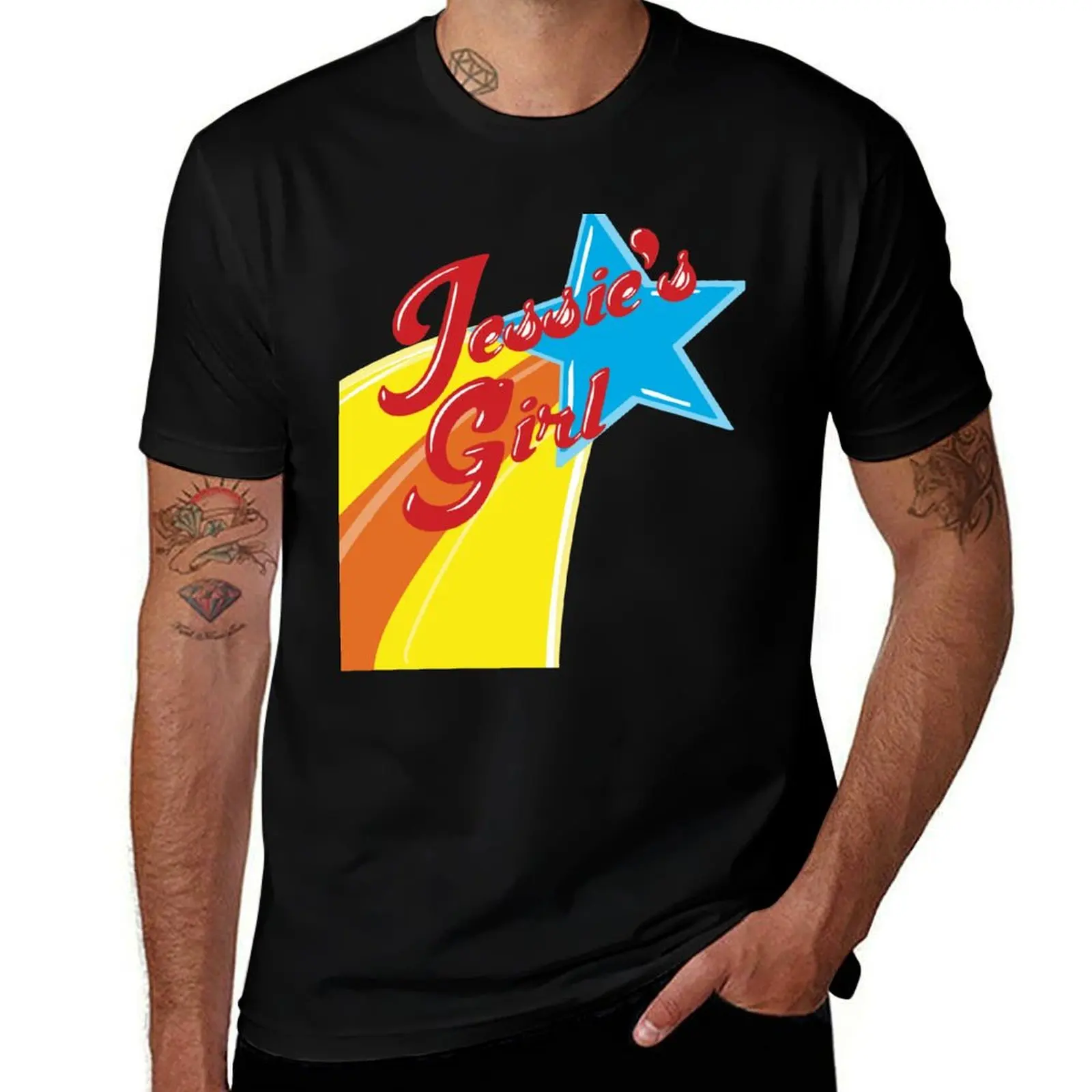 

Jessie's Girl T-Shirt man t shirt luxury t shirts for man pack cotton T-Shirt