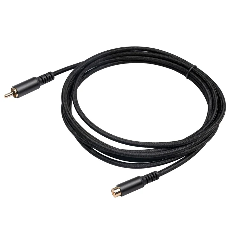 Przedłużacz 1.8M/3 metry/6m RCA męski do żeńskiego kabel AV Audio RCA przewód ze stopu aluminium do głośnika Subwoofer/Audio