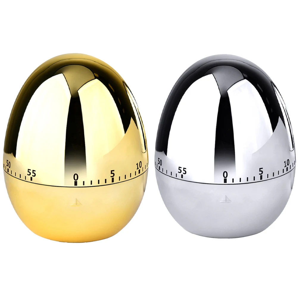 Egg Kitchen Timer Cooking Chronograph 60 Minutes Cooking Alarm Clock Mechanical Rotating Timer for Cooking Learning