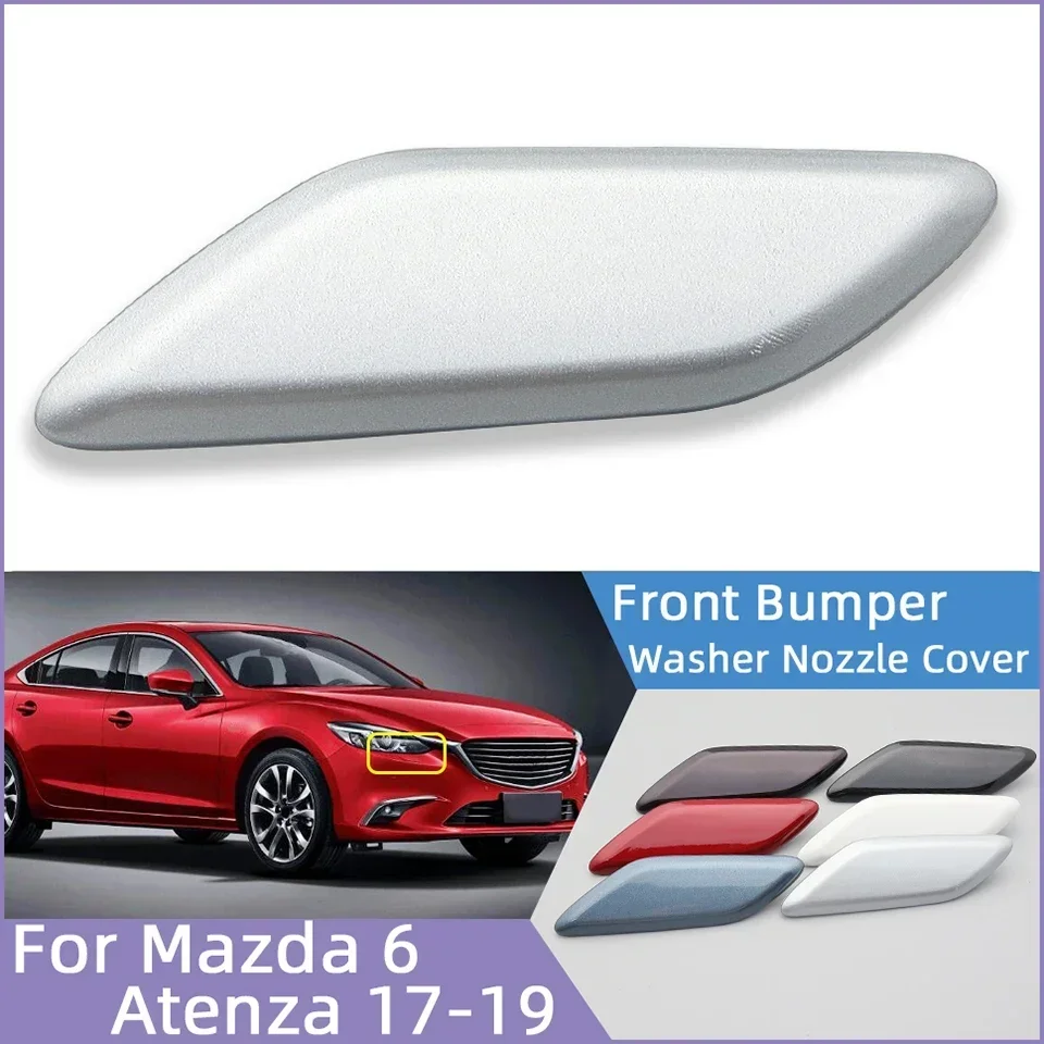 

Front Bumper Headlight Washer Spray Nozzle Cover Lid For Mazda 6 Atenza 2017 2018 2019 Car Headlamp Decorative Cleaner Jet Cap