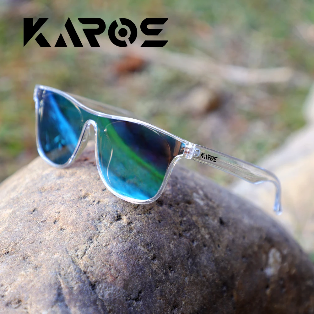 Karos Fashion-Sonnenbrille, UV400-Schutz, wind- und sanddicht, quadratische Brille für Radfahren und andere Sportarten, Y2K YZ2016