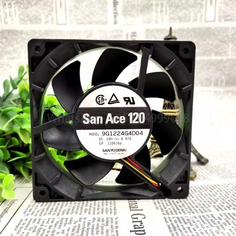 

Original SanAce120 9G1224G4D04 12CM 12025 24V 0.47A inverter cooling fan