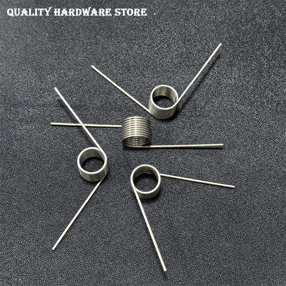 Wire Diameter 0.6mm 304 Stainless Steel Small Torsion Spring Torsion Hairpin Spring  V-shaped Customizable 60/90/120/180 Degree