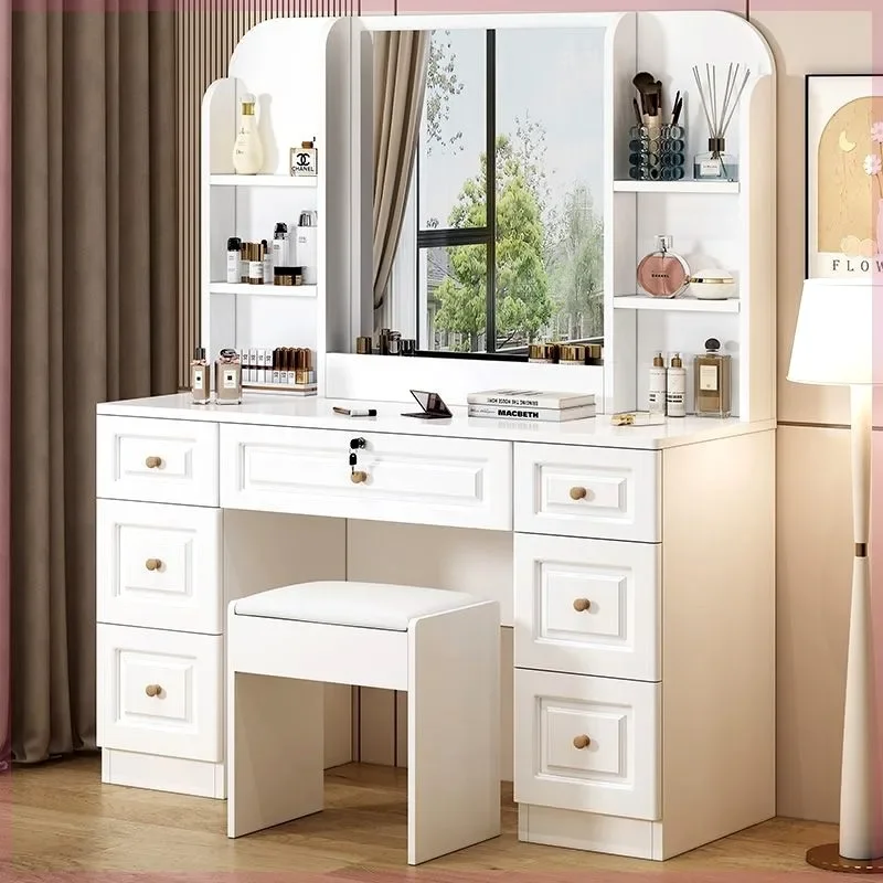 

Drawers Simple Makeup Vanity Desk Vintage Adult Europa Mirror Makeup Vanity Desk Cheap Corner Komody Master Bedroom Furniture
