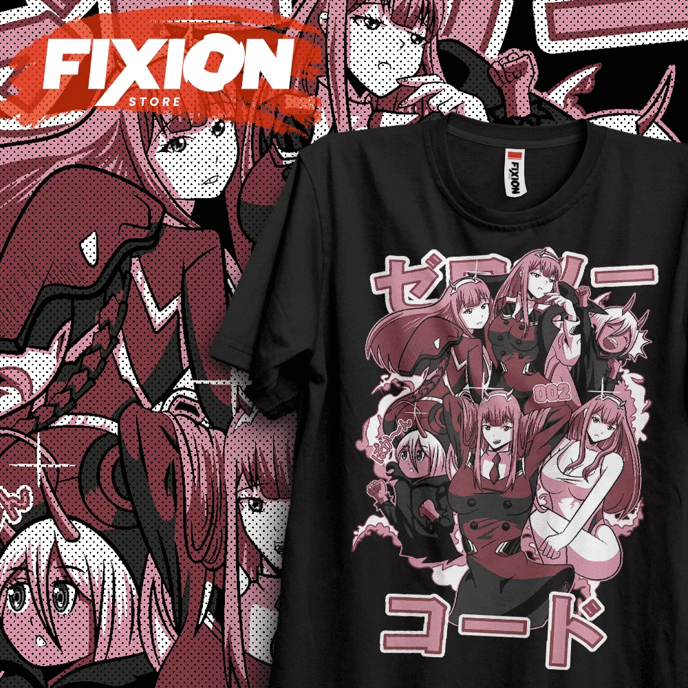 Darling in the Franxx E Anime T Shirt Manga Gift For Anime Lover All Size Cotton