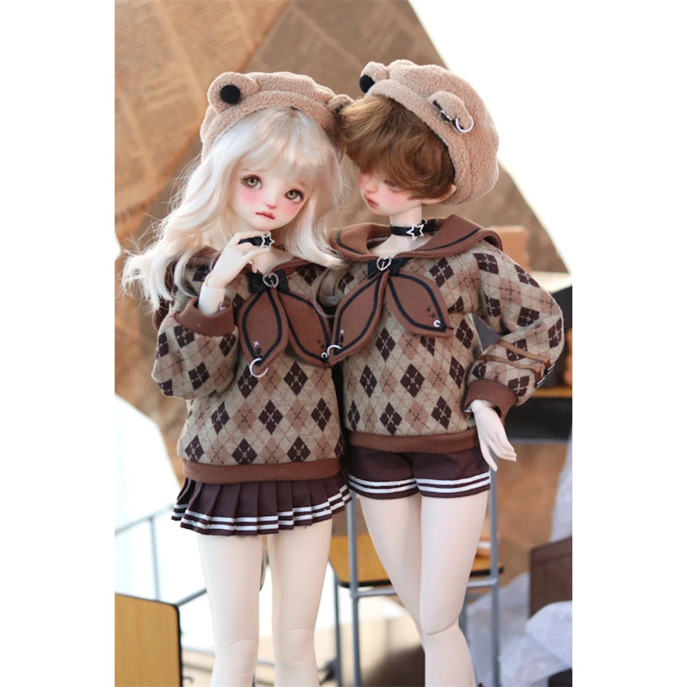 

Одежда для кукол BJD, подходящая для милой кукольной одежды размера 1/4, комплект униформы с медведем, аксессуары для кукол (5 очков)