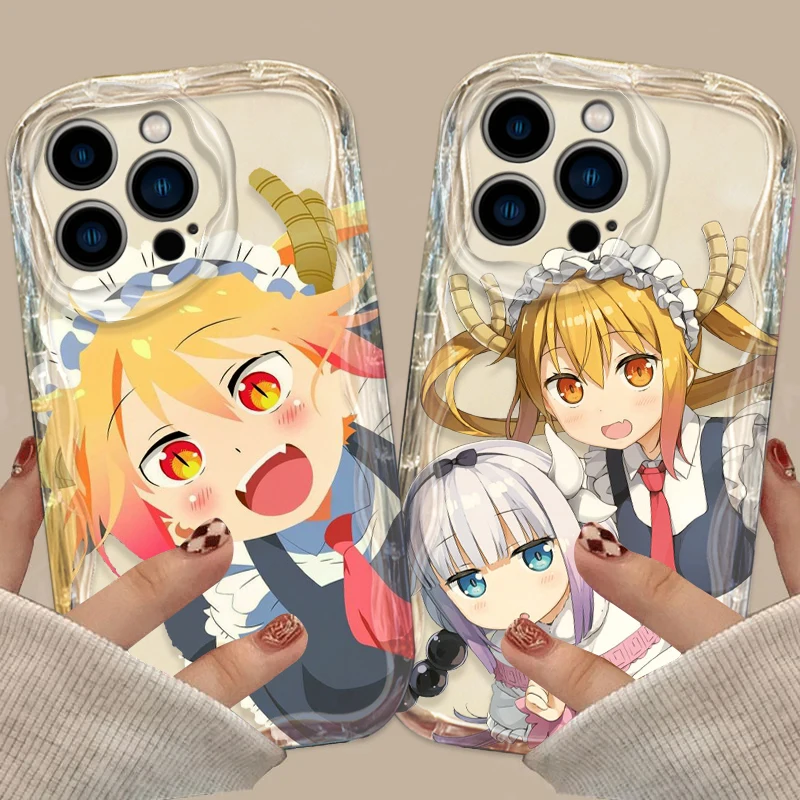 Miss Kobayashi Dragon Maid Cover For Apple iPhone 15 14 13 12 11 Pro X XR XS Max Plus 8 7 Plus SE Wave Oil Phone Case