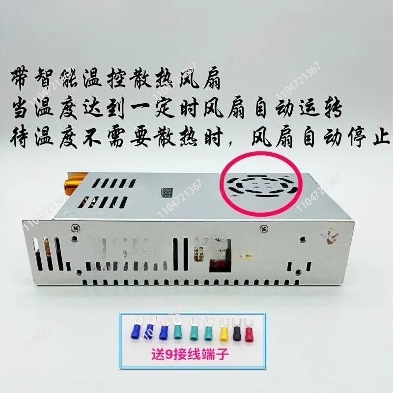 شاشة ديجيتال مزدوجة 0-60V8A480W مع الجهد والتيار شاشة ديجيتال قابلة للتعديل تيار مستمر تحويل التيار الكهربائي HJS-480-0-60 #2