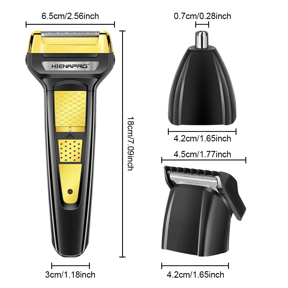 HIENA 3in1 مجموعة مقص الشعر للرجال المهنية التهيأ الشعر أداة تهذيب اللحية صالون الحلاقة تصفيف الشعر قطع الشعر ماكينة حلاقة