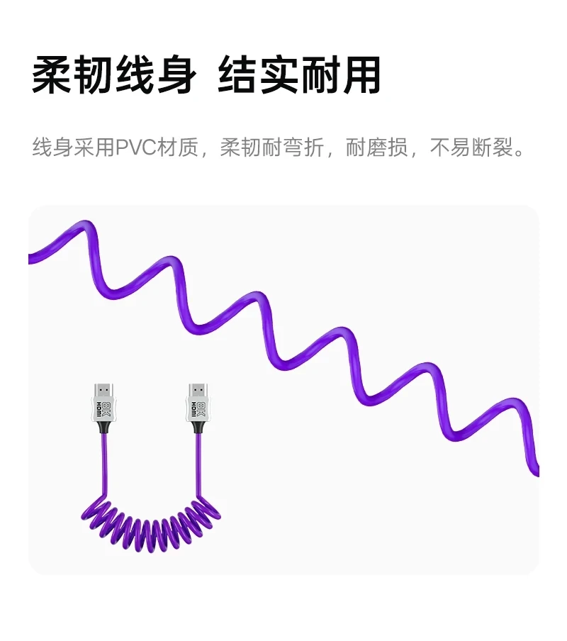 Kabel połączeniowy Viltrox 8K HDMI 2.1 High Definition Standard HDMI do Standard HDMI A do A — zdjęcie produktu 5