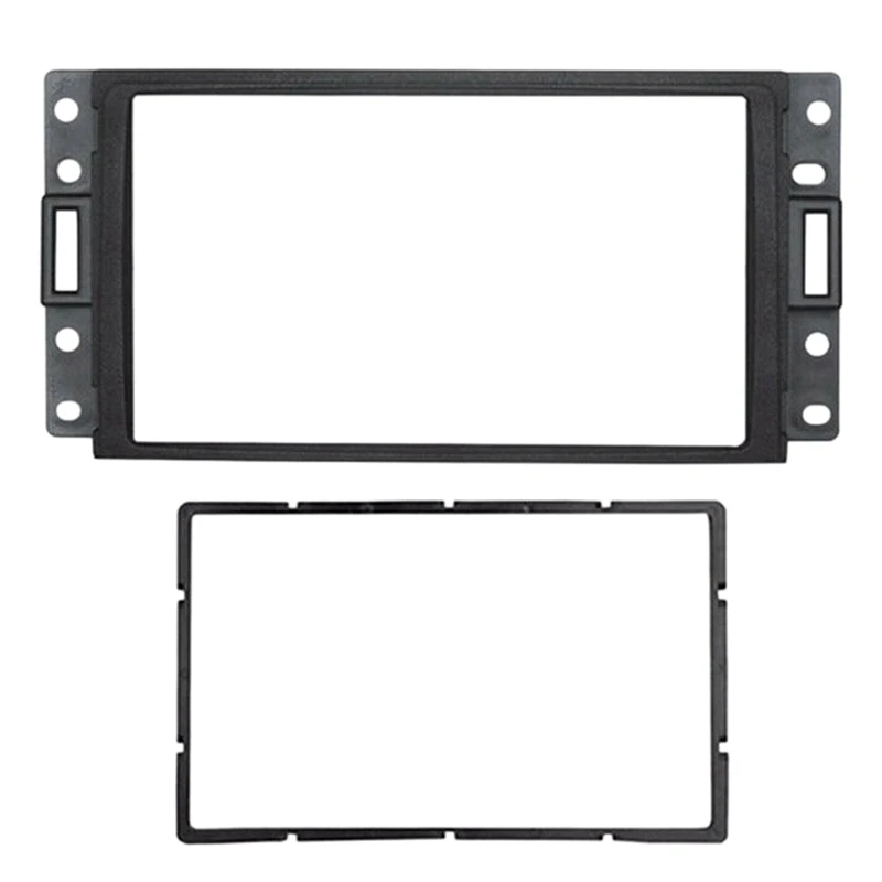 Double Din Fascia For HUMMER H3 /SAAB 97X/Corvette Radio DVD Stereo CD Panel Dash Mount Trim Frame