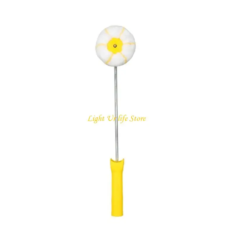 

63HA Solid Plastic Corner Coating Tool With Detachable Washable Roller Head For Smooth Front Plastic Paint Roller
