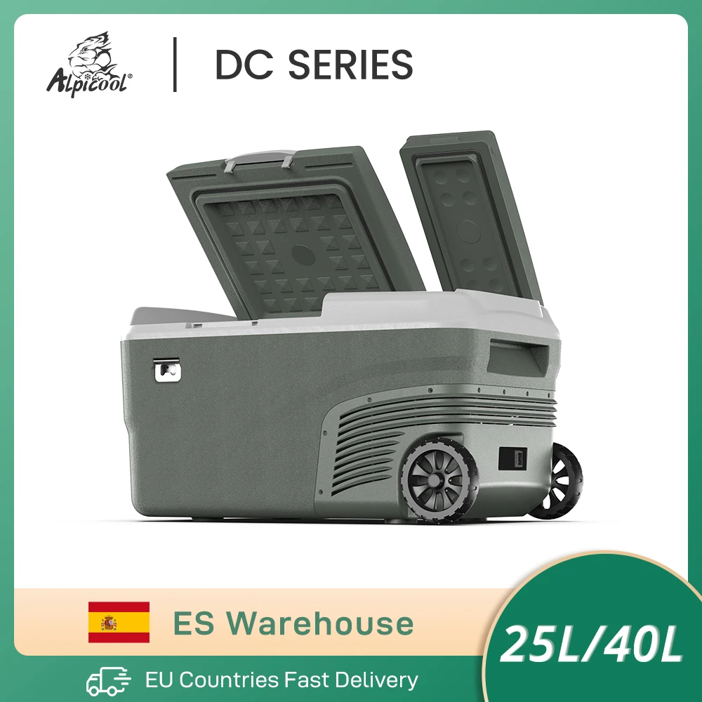 Alpicool dc 25l 40l tragbarer Auto kühlschrank 12 Volt Kompressor Kühlschrank Gefrier schrank Dual