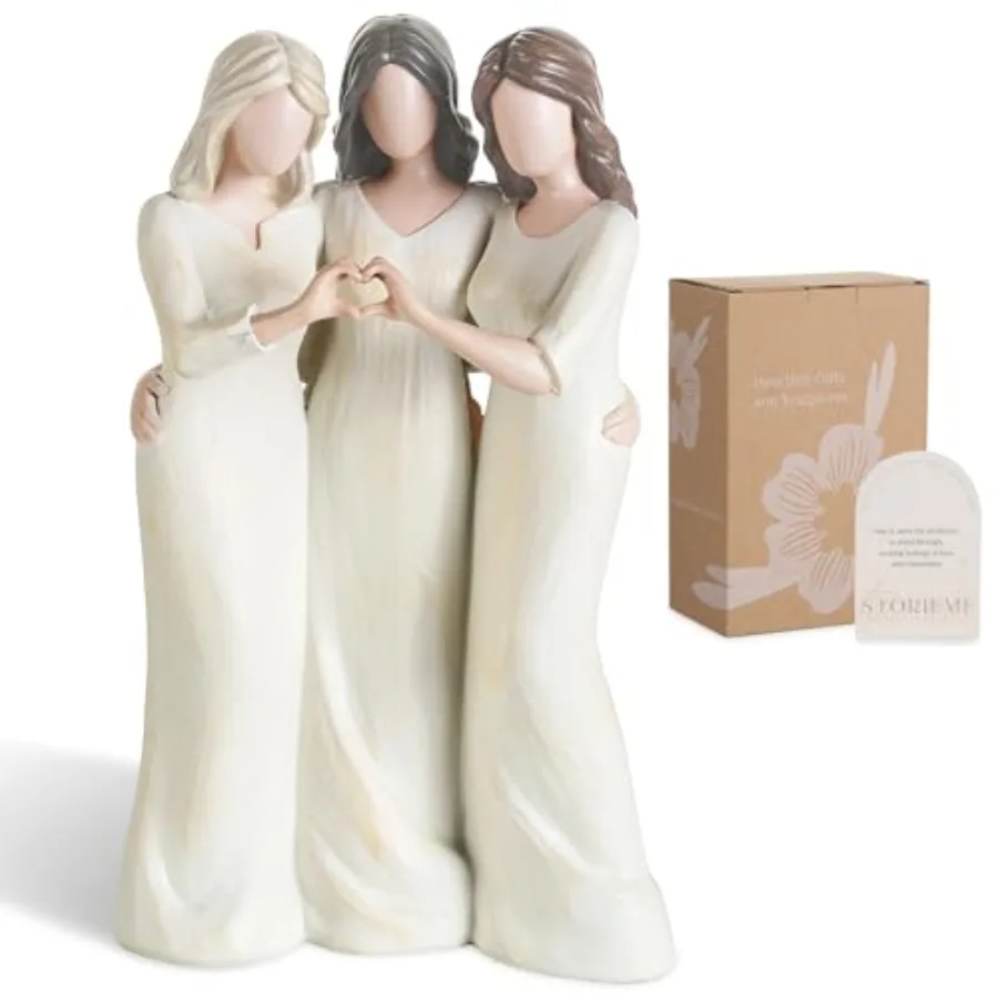 

Birthday Gifts for Women: Unique 3 Sisters ship Resin Statue - Trio Sisters Gift from Sisters - Special Christmas ship Day Pres