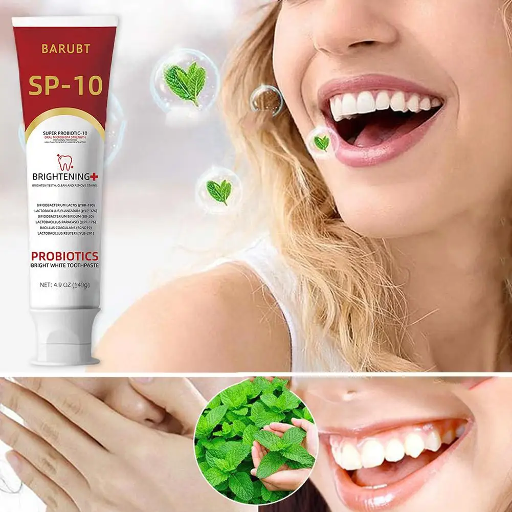 SP-10 Probiotic Toothpaste 140g Tooth Care Mint Toothpaste Freshen Breath Health Gentle Wellness Toothpaste No Fluoride