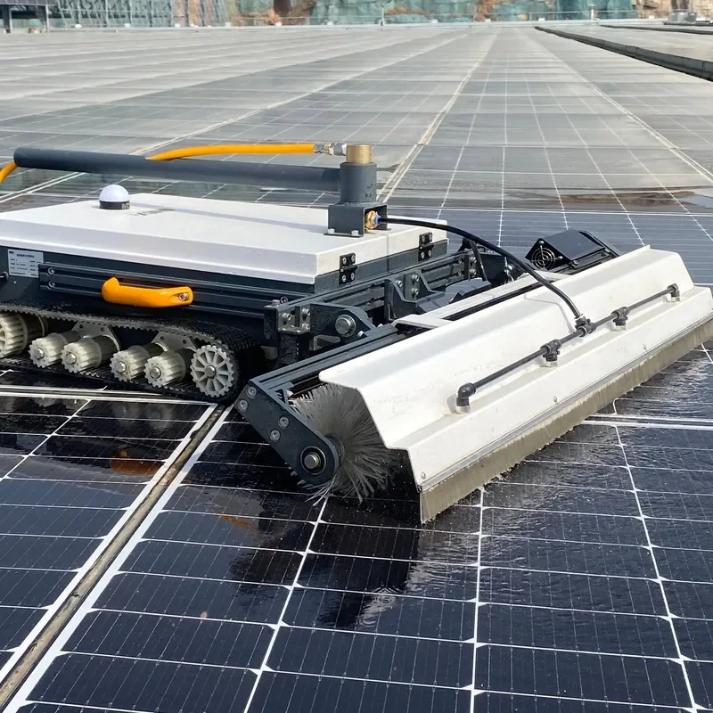 Automatic Solar Panel Cleaning Robot Photovoltaic Power Generation System Wet Dry Washing Machine for Home Industrial Use