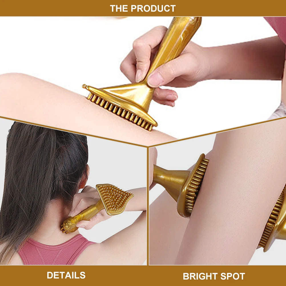 

2pcs Massage Brushes Smooth Edge Body Pressure Relief Scalp Tool PVC Comb Back Meridian Accessories