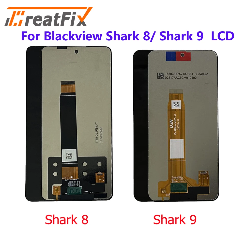 For Blackview Shark 8 Shark 9 LCD Display + Touch Screen Sensor Digitizer Blackview Shark8 shark9 LCD Parts