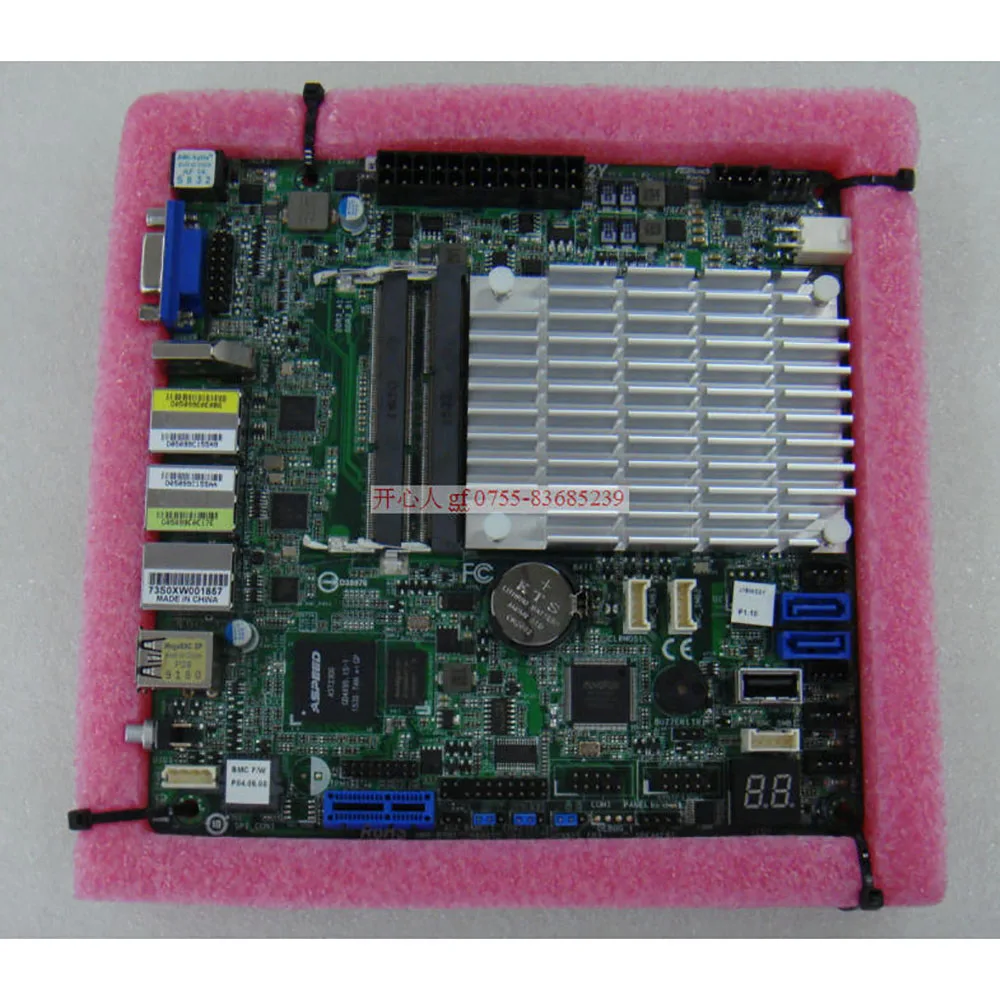 Server Motherboard For ASRock Rack For J1900D2Y DDR3 SO-DIMM MINI-ITX Support  J1900 Fully Tested Good Quality