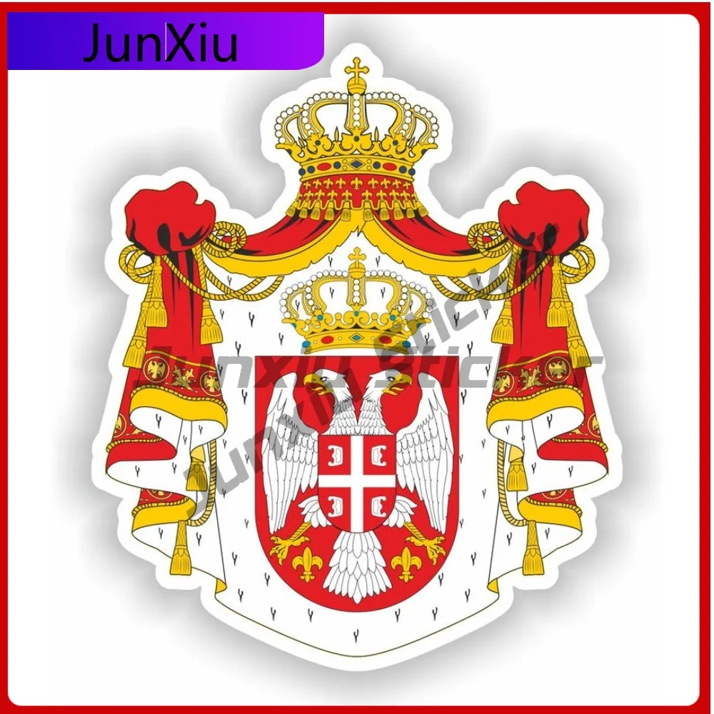 

Serbia Coat of Arms Funny Funny Laptop Boat Scratch Cover Exterior Parts Vinyl Decal For Car Truck SUV Window Bumper Laptop