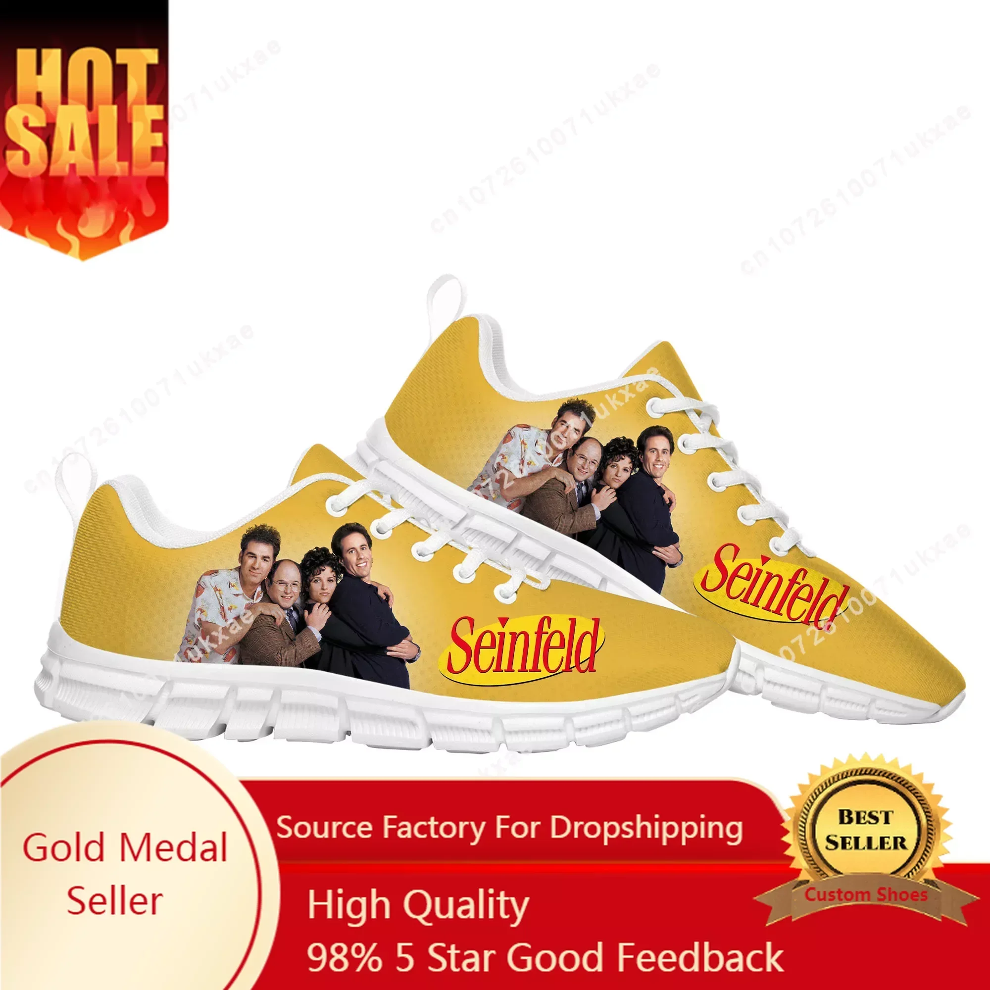 

Seinfeld Sitcom Sports Shoes Mens Womens Sneakers High Quality Parent Sneaker Couple Custom Shoes