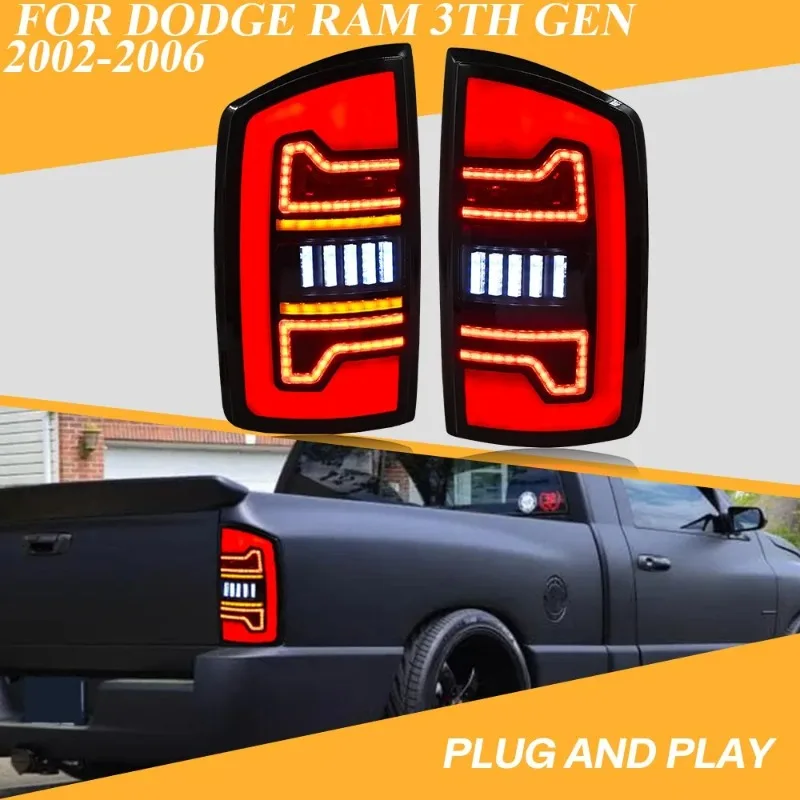 

Pair LED Tail Lights For Dodge Ram 1500 3th Gen 2002-2006 2500 3500