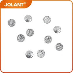 JOLANT-botón Lingual de Metal para ortodoncia Dental, monobloque redondo, deshuesable, Material de dentistas, 10 unids/lote por paquete