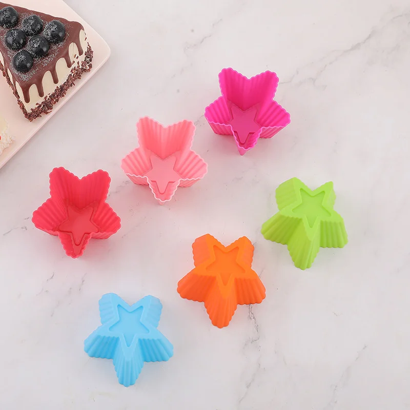 Moldes de silicona para cupcakes, reutilizables, antiadherentes, fáciles de limpiar, 1 piezas