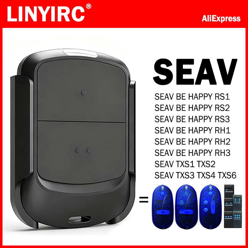 seav-be-happy-rs1-rs2-rs3-rh1-rh2-rh3-txs1-txs2-txs3-txs4-txs6-controle-remoto-duplicador-para-portao-de-garagem-43392mhz-transmissor-portatil