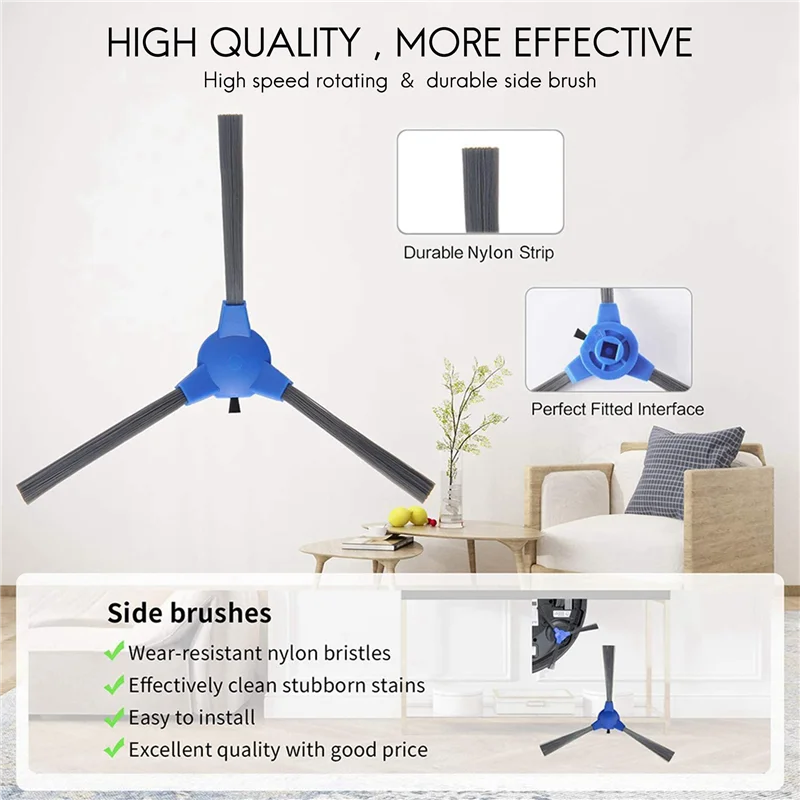 Replacement Parts Compatible Eufy Robovac 11S, Robovac 30, Robovac 30C T2120 Robovac 15C, Accessories 24 Side Brush