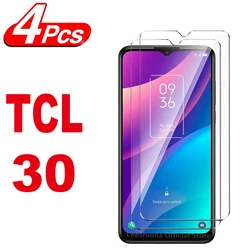 2/4Pcs Screen Protector Glass For TCL 30 30+ 30SE Tempered Glass