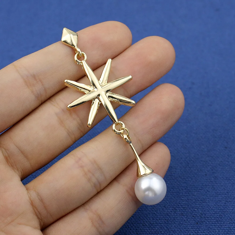 Game Honkai: Star Rail Penocony Cosplay Robin Jewelry Eardrop Pearl Pendant Alloy Ear Clips Stud Earring Dangler Accessories