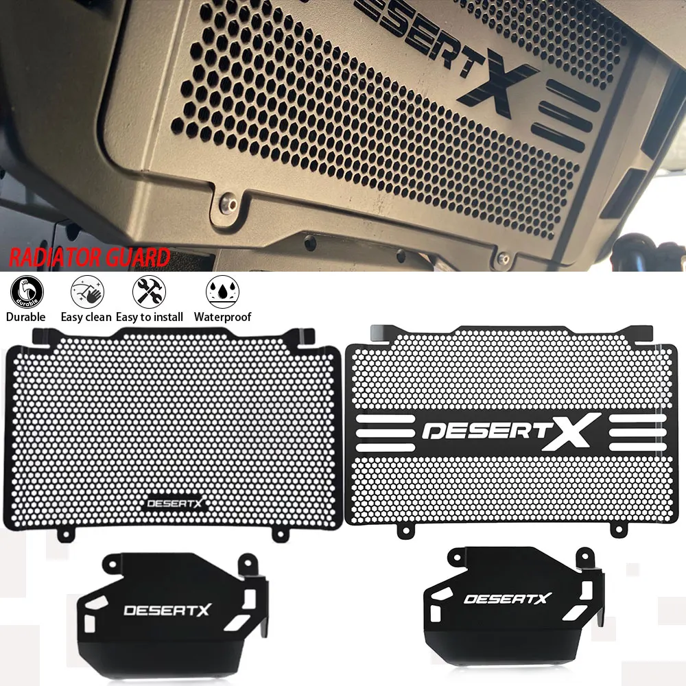 FOR DUCATI DesertX 2022 2023 Motorcycle Radiator Guard and Cylinder Head Guard Complete Set 2024 2025 Desert X Rally 2024-2025