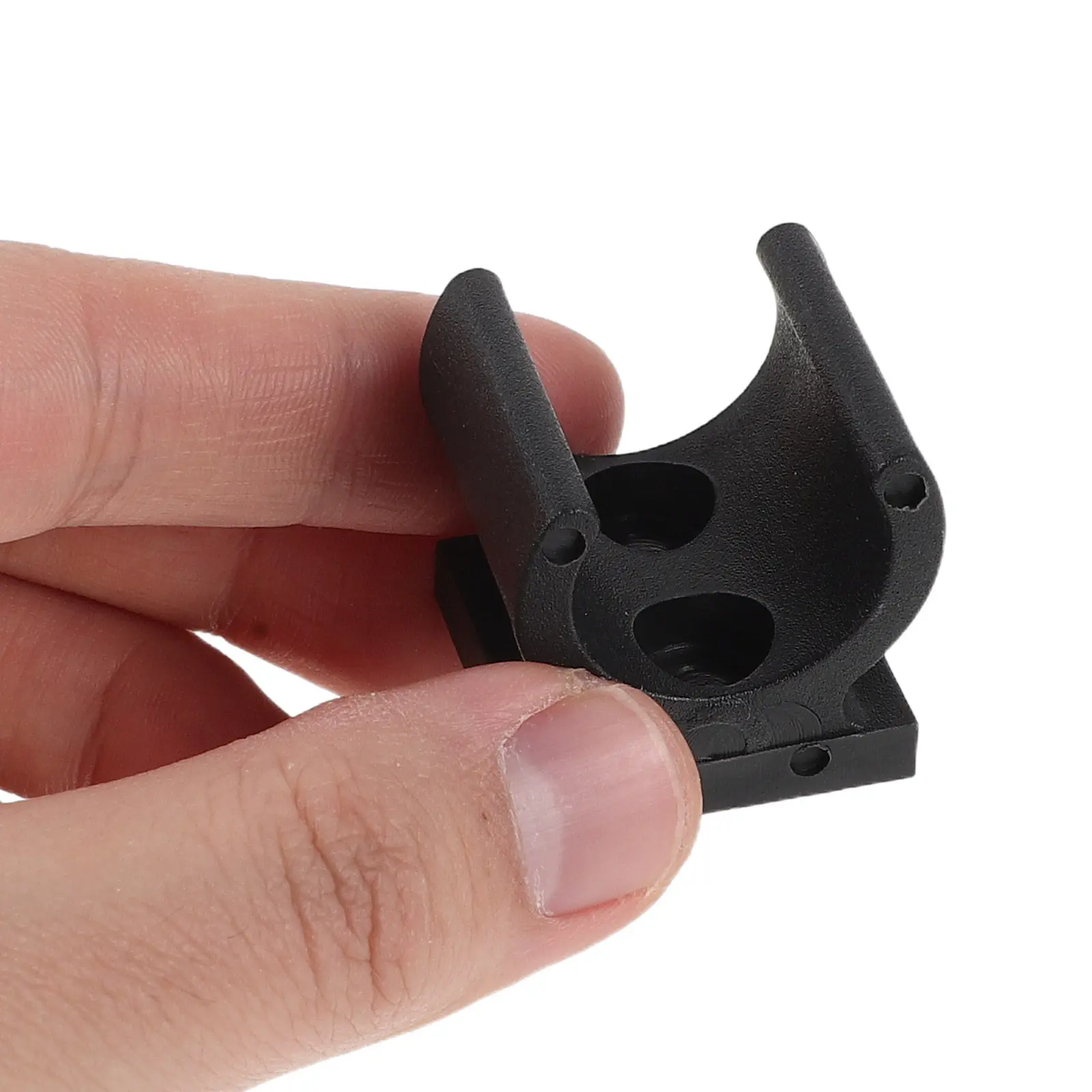 20Pcs Commode Chair Tube Fastener Black Plastic Pipe Clips Wheelchair Toilet Seat Riser Cushion Mounting Clamp Accessory