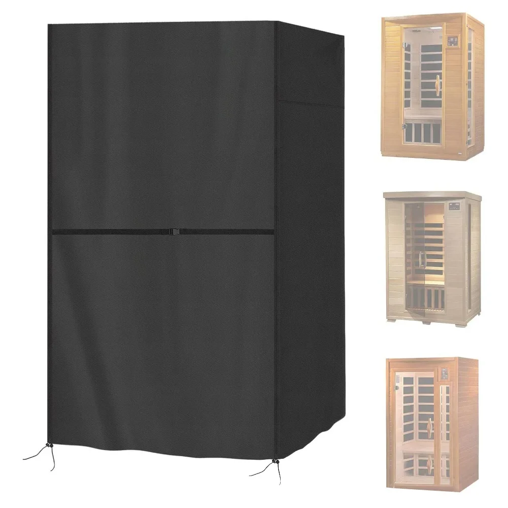

1 шт., чехол для сауны 97*109*193 см, чехол для сауны на открытом воздухе, водонепроницаемая защита для дерева, инфракрасные детали для дома, сауны