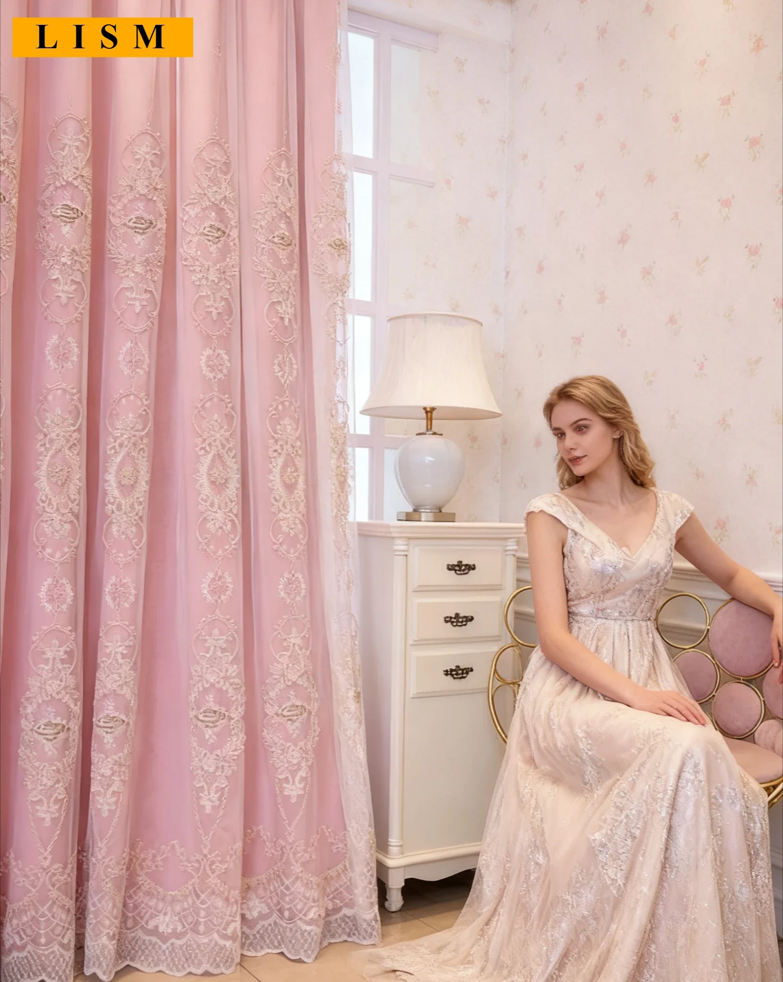 

Простые легкие роскошные вышитые двухслойные эрэлегантные плотные оконные шторы в европейском стиле для гостиной, столовой, спальни