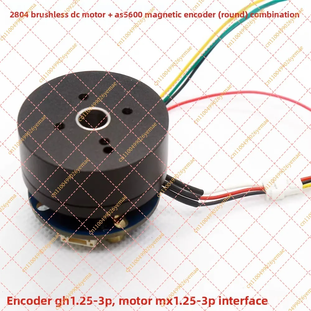 New 2804 DC Brushless Motor Magnetic Encoder AS5600/MT6701 Driver Board FOC Hollow Shaft Head