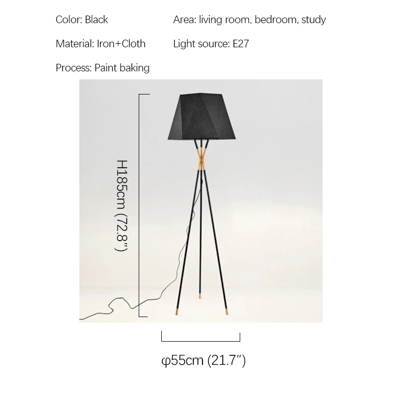 Anita nordic moderne Stehlampen Designer Kreativität schwarz Wohnzimmer Schlafzimmer Muster raum minimalist ische Kunst Leuchten